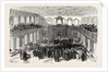 The Cambridge Chancellorship Election: Interior of the Senate House. The Election. UK, 1847 by Anonymous