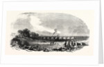 The Caledonian Railway: The Esk Viaduct, Skiddaw in the Distance, UK, 1847 by Anonymous
