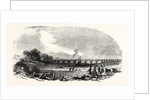 The Caledonian Railway: The Esk Viaduct, Skiddaw in the Distance, UK, 1847 by Anonymous