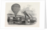The Nassau Balloon Passing Battersea Bridge, on Its Passage Up the Thames, UK, 1846 by Anonymous