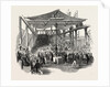The Earl of Auckland, (First Lord of the Admiralty,) Laying the Foundation Stone of the New Steam-Yard, Morice-Town, 1846 by Anonymous