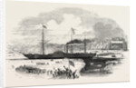 The Britannia Steamship Leaving Boston, U.S., 1847 by Anonymous