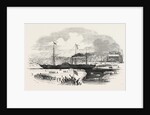 The Britannia Steamship Leaving Boston, U.S., 1847 by Anonymous