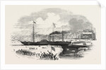 The Britannia Steamship Leaving Boston, U.S., 1847 by Anonymous