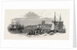 The East Anglian Railway: The Port of Lynn and the Harbour Branch of the Railway, UK, 1847 by Anonymous