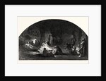 Scene from the Camp of Silesia, at Astley's. (the Pandours' Cavern.), 1847 by Anonymous