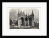 The Archeological Institute of Great Britain and Ireland at Peterborough: West Front of Peterborough Cathedral, UK, 1861 by Anonymous