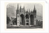 The Archeological Institute of Great Britain and Ireland at Peterborough: West Front of Peterborough Cathedral, UK, 1861 by Anonymous