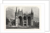 The Archeological Institute of Great Britain and Ireland at Peterborough: West Front of Peterborough Cathedral, UK, 1861 by Anonymous