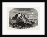 The Queen's Visit to Jersey. Moonlight View of Mont Orgeuil Castle, with the Royal Squadron Lying at Anchor, 1859 by Anonymous