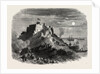 The Queen's Visit to Jersey. Moonlight View of Mont Orgeuil Castle, with the Royal Squadron Lying at Anchor, 1859 by Anonymous