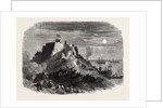 The Queen's Visit to Jersey. Moonlight View of Mont Orgeuil Castle, with the Royal Squadron Lying at Anchor, 1859 by Anonymous