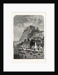 Edinburgh Castle, from the Corner Exchange, in the Grassmarket, UK, 1860 by Anonymous