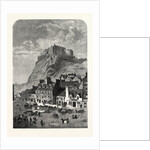 Edinburgh Castle, from the Corner Exchange, in the Grassmarket, UK, 1860 by Anonymous
