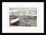 View from the King's Bastion, Quebec, the Isle of Orleans in the Distance. 1860 by Anonymous