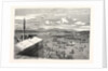 View from the King's Bastion, Quebec, the Isle of Orleans in the Distance. 1860 by Anonymous