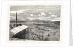 View from the King's Bastion, Quebec, the Isle of Orleans in the Distance. 1860 by Anonymous