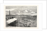 View from the King's Bastion, Quebec, the Isle of Orleans in the Distance. 1860 by Anonymous