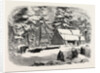 Lumbering in New Brunswick, Lumberman's Camp House, 1858 by Anonymous