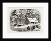 Lumbering in New Brunswick, Lumberman's Camp House, 1858 by Anonymous