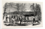 The Assinniboine and Saskatchewan Exploring Expedition: Portaging a Canoe and Baggage, 1858 by Anonymous