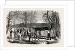 The Assinniboine and Saskatchewan Exploring Expedition: Portaging a Canoe and Baggage, 1858 by Anonymous