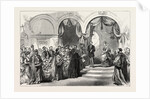 Reception of the Prince and Princess of Wales at the Railway Station, Hull: The Town Clerk Reading the Address, 1869 by Anonymous