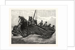 Fishing Up Lost Anchors, 1885 by Anonymous