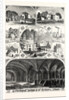 Professor Willis and Party in the Crypt of Rochester Cathedral. Malling Abbey. Leybourne Church and Castle. Yard of Ancient Hostelry. 1863 by Anonymous