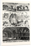 Professor Willis and Party in the Crypt of Rochester Cathedral. Malling Abbey. Leybourne Church and Castle. Yard of Ancient Hostelry. 1863 by Anonymous