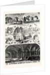 Professor Willis and Party in the Crypt of Rochester Cathedral. Malling Abbey. Leybourne Church and Castle. Yard of Ancient Hostelry. 1863 by Anonymous