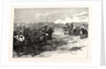 The Imperial Visit: Review of the Household Troops in Windsor Great Park, the Cavalry Charge, 1855 by Anonymous