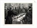 Yeomen of Her Majesty's Bodyguard Drinking the Queen's Health after Searching the Basement of the Houses of Parliament, London, 1883 by Anonymous