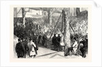 Laying the Foundation Stone of the Wedgwood Memorial Institute at Burslem: The Right Hon. W.E. Gladstone Delivering the Address, 1863 by Anonymous