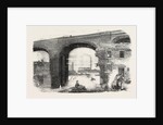 The Inundation at Birmingham, Sketched below Deritend Bridge, UK, 1852 by Anonymous
