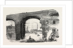 The Inundation at Birmingham, Sketched below Deritend Bridge, UK, 1852 by Anonymous