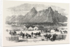 Sketches in British Columbia: Scene at the Fountain Near Parsonville, Fraser River, 1864 by Anonymous