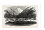 Sketches from British Columbia: Indian Village, Douglas Lake, 1864 by Anonymous