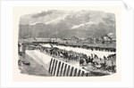 The Queen's Visit to Jersey. Landing of Her Majesty at the Albert Pier, St. Helier. 1859 by Anonymous