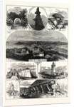 Sketches in the Scilly Isles, 1874. Chrysalis Rock, Star Castle, St. Agnes Lighthouse, Summer House, Tresco Abbey by Anonymous