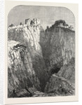 The Peak of Derbyshire: Peveril Castle, and Entrance to the Peak Cavern, 1854 by Anonymous