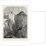 The Peak of Derbyshire: Peveril Castle, and Entrance to the Peak Cavern, 1854 by Anonymous