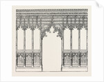 Gothic Screen. By Bingham, Ipswich. 1851 by Anonymous