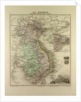 Map of Vietnam Cambodia Thailand Laos 1896 by Anonymous