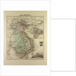 Map of Vietnam Cambodia Thailand Laos 1896 by Anonymous
