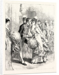 A Drawing-Room at Dublin Castle: The Lord Lieutenant Kissing a Débutante by Anonymous