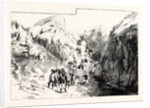 A Troop of Chasseurs Descend a Difficult Pass France by Anonymous