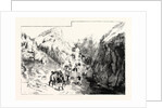 A Troop of Chasseurs Descend a Difficult Pass France by Anonymous