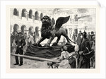 The Winged Lion of St. Mark Lying in the Piazzetta San Marco Venice Italy after Being Taken Down for Repairs by Anonymous