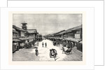 The Attack Upon the Czarevitch of Russia by a Japanese Policeman: The Main Street of Kyoto Where His Imperial Highness Was Staying Japan by Anonymous